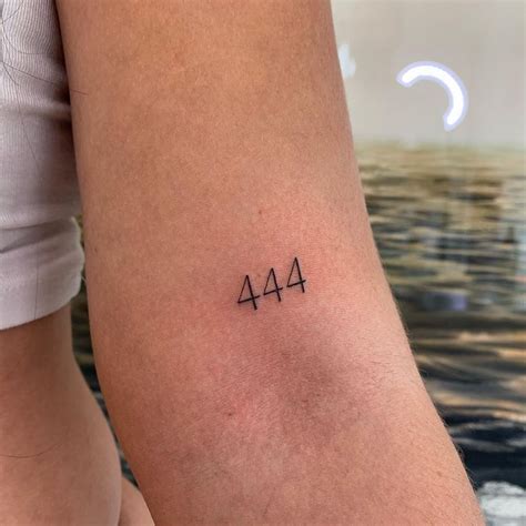 444 hand tattoo|444 Tattoo Meaning: Spirituality, Love & Tattoo Ideas